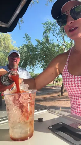 Would it be a Saturday without a Bloody Mary?! Cheers!  #drinks #golf #cartgirl #bevcart #bloodymary #vodka #golf #thedukegolfcourse 
