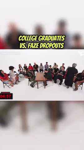 College graduates vs. faze dropouts  - - - #faze#droputs#college#graduate#debate#fyp 