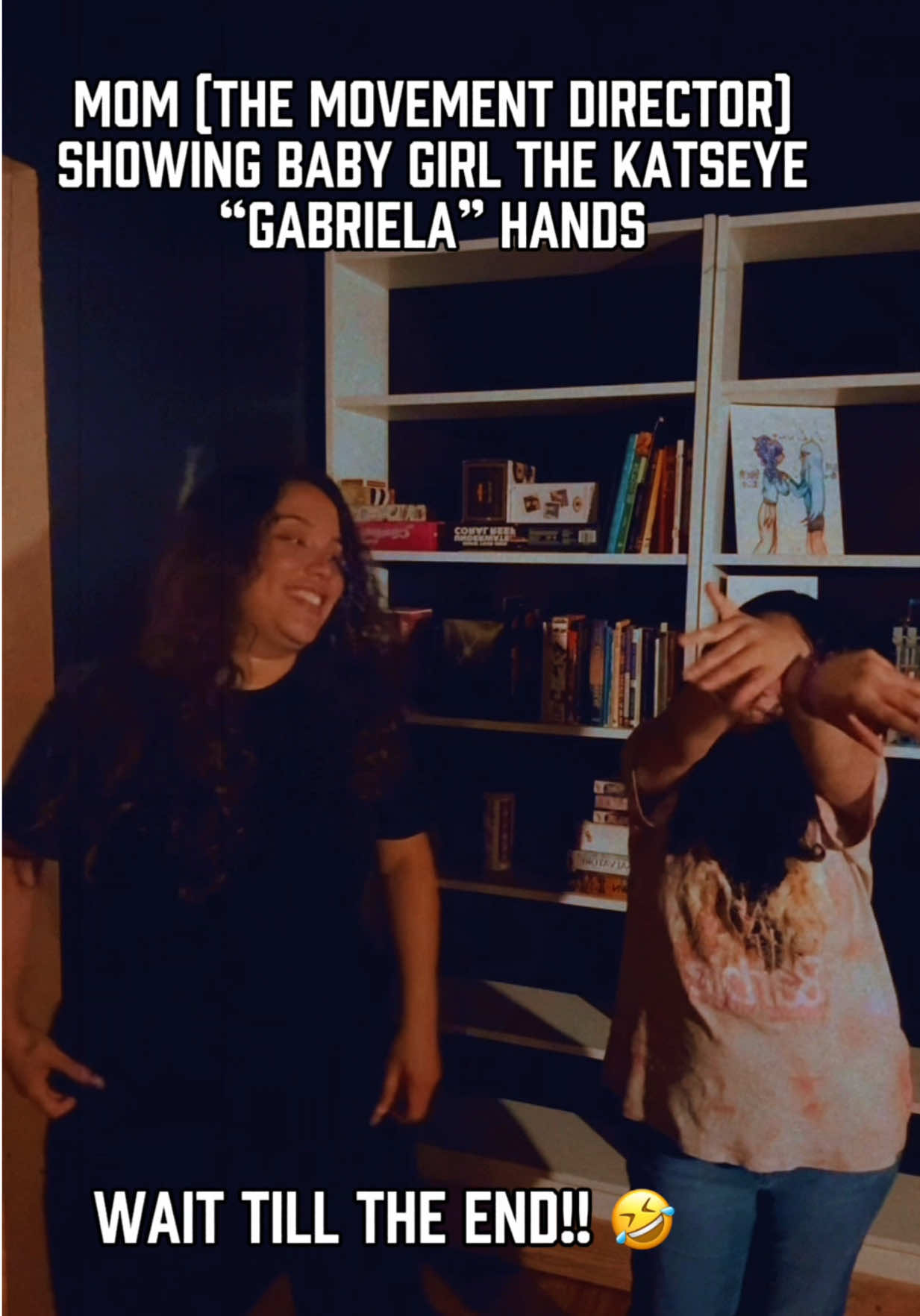 Someone needed her dancer mother to teach her the @KATSEYE hands for #gabriela 😝 But then I got excited when I finally figured them out myself with my hands over my head 🤣 Even as a dancer/choreographer for over 20 years, I still need to learn and get excited when I figure choreography out 🥰🥰 #katseye #dancer #motheranddaughters 