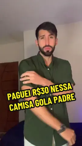 Camisa manga longa 100% algodão quase de graça. #camisa #camisamangalarga #camisamasculina #camisaalgodao #camisamangalonga 