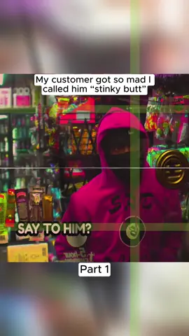 My customer got so mad I called him “stinky butt” #funny #prank 