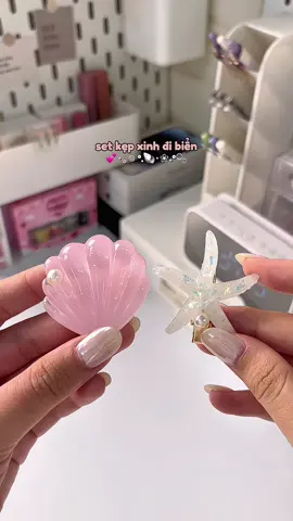 Set xinh đi biển #unbox #keptoc #setkeptoc #keptocxinh #keptocdibien #xuhuong #fyp 
