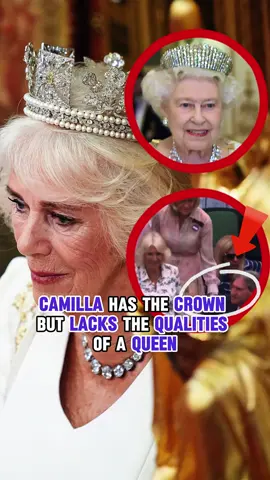 Camilla ordered everyone to stand up to welcome her; she has the crown but lacks the qualities of a queen. #queen #queenelizabeth2 #camilla #kingcharles #fyp 