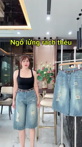 Ngố lửng thêu rách đẹp - lạ ! Đúng gu e !