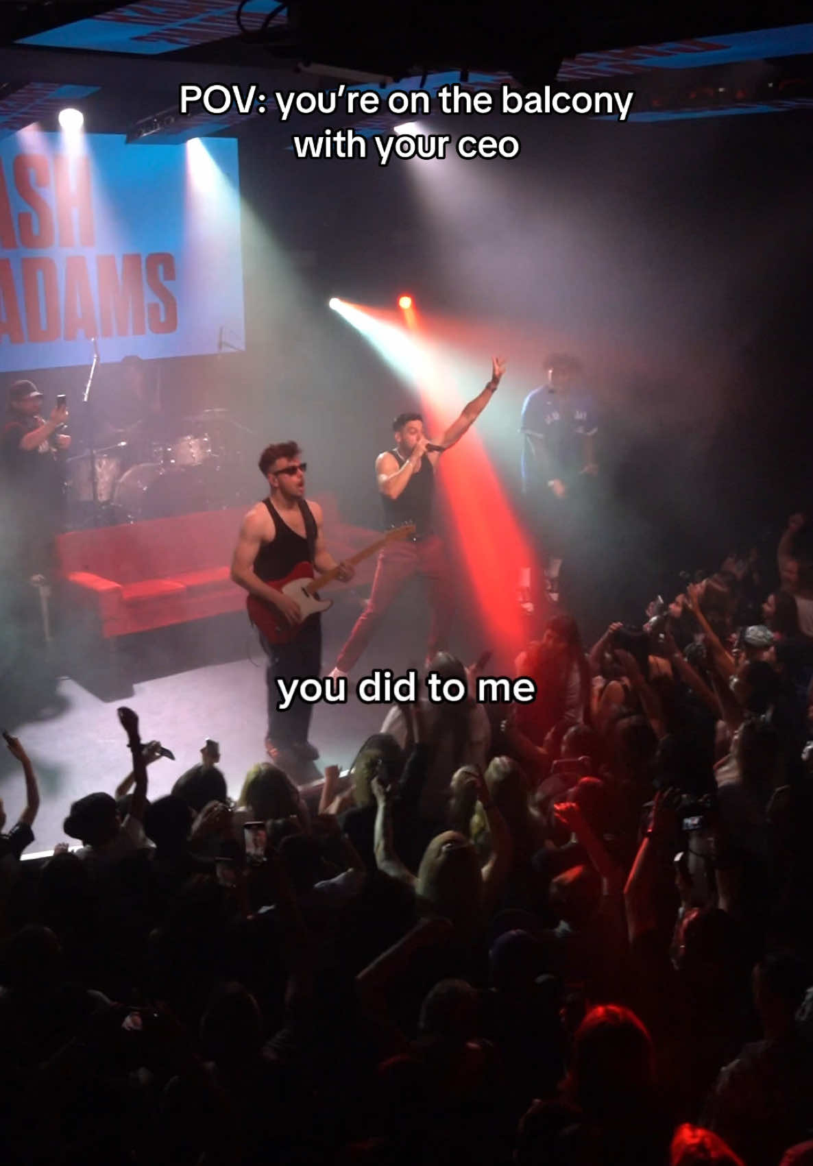The ceo definitely needs a new HeaRt 💔 if you want to see us on tour go to crashadamslive dot com and sign up 🎟️  Tour Dates ⬇️⬇️ *  7/24 - Santa Ana, CA 🇺🇸 *  7/26 - Los Angeles, CA 🇺🇸 *  7/27 - Phoenix, AZ 🇺🇸 *  8/02 - Houston, TX 🇺🇸 *  8/03 - Dallas, TX 🇺🇸