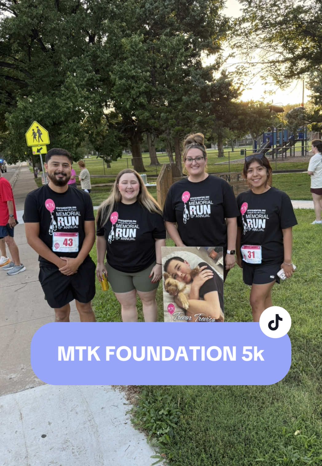 Memorial Run 2025 in support of @trevor @MTK Foundation #TrevorStrong #fyp #5k #10k #amarillotx #mtkfoundation #luekemiaawarness 