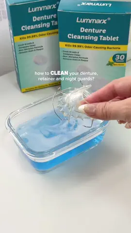 feel as good as new every use!#lummarxdentalcare #cleaningtablets #dentures #retainers #nightguard #dentalcare #fyp 