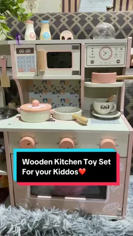 Wooden Kitchen Toy Set for kids😍❤️ Super cute  magugustuhan ng mga kiddos nyo🥰 #creatorsearchinsights #foryoupage #goviral #kitchenset #woodenkitchenware #woodentoys 