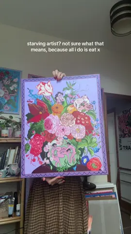 my best ideas always come to me 5 min before i have to leave for work 😭 this piece is still available via my website! 🫶🏻🌷🏺🤩 #greekvase #artist 
