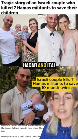 TWA Israeli couple kills 7 hamas militants to save their 10 month old twins #crimetimeteatime #headllinenews #heaclines #israel #hamas #greenscreen