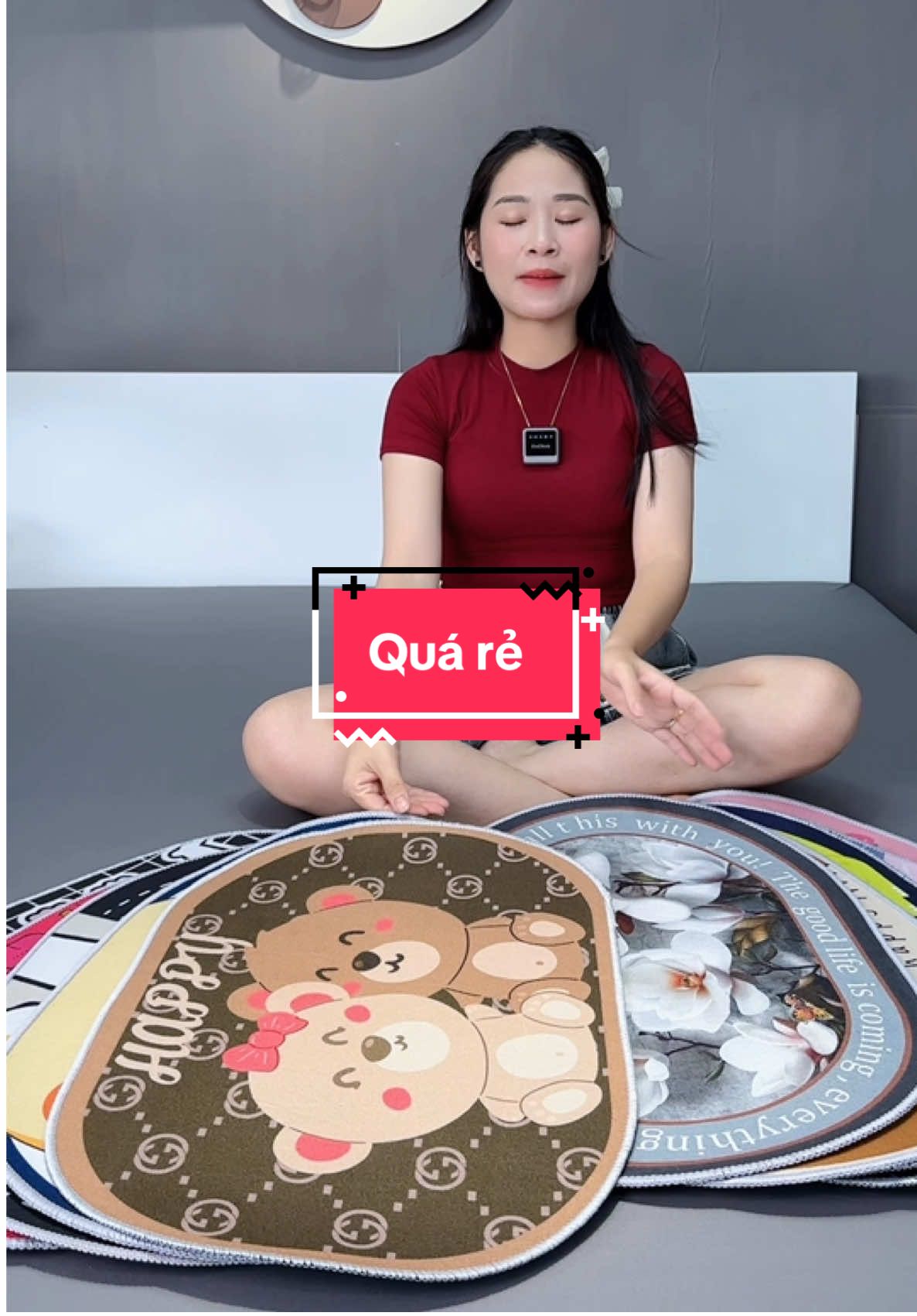 Quá rẻ .. Combo 5 Thảm Lau Chân 3D Hoạ T #thamchaisannha #tham3dhoatiet #trending #xuhuong 