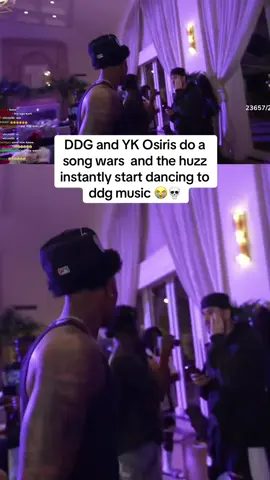 DDG and YK Osiris do a song wars and the huzz instantly start vibing to ddg music 😭💀 #ddg #ykosiris #songwars #intoodeep #plaqueboymax #silky #fyp 