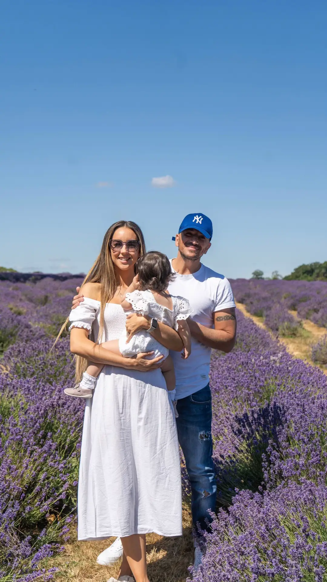 We went for the views (and the smell). Belle was more interested in the bees #lavender #bee #familytime #dayout #thingstodo 