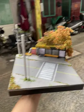 Trạm bus mùa thu 🥰🥰 #dioramamaker #DIY #dio #dioramaart #fyp #164scale #diorama #nissanskyline 