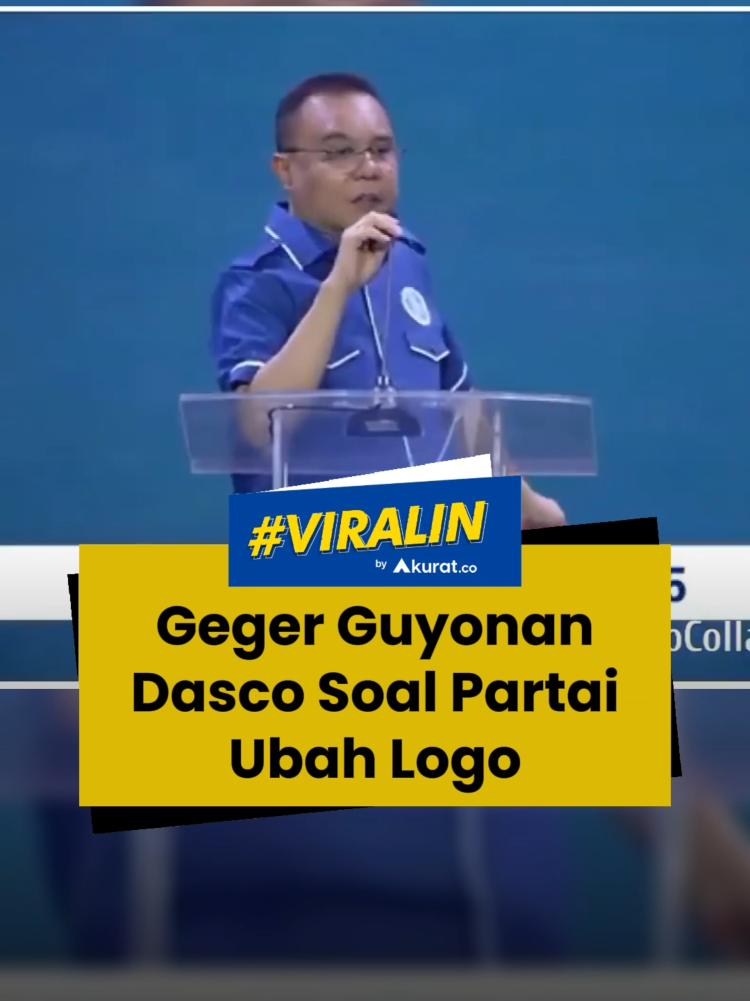 Canda politikus senior, Sufmi Dasco Ahmad, saat berpidato menutup Kongres Pertama Gerakan Ekonomi Kreatif Nasional (Gekrafs), di Dome Senayan Park, Jakarta, Sabtu (19/7/2025), menyorot perhatian warganet. Ketua Harian DPP Partai Gerindra itu sempat berkelakar soal perubahan logo sebuah partai politik, yang juga sedang menggelar kongres pertamanya. Guyonan Dasco itu disambut tawa para hadirin. Pemberitaan sejumlah media massa menduga canda Dasco itu merujuk Partai Solidaritas Indonesia (PSI) yang sedang melaksanakan kongres di Solo dan baru saja mengganti logonya dari bunga mawar putih menjadi gajah kepala merah. 🎥: Youtube/Nusantara TV. #fyp #viral #dasco #sufmidascoahmad #politisi #partai #partaipolitik #psi #akuratco
