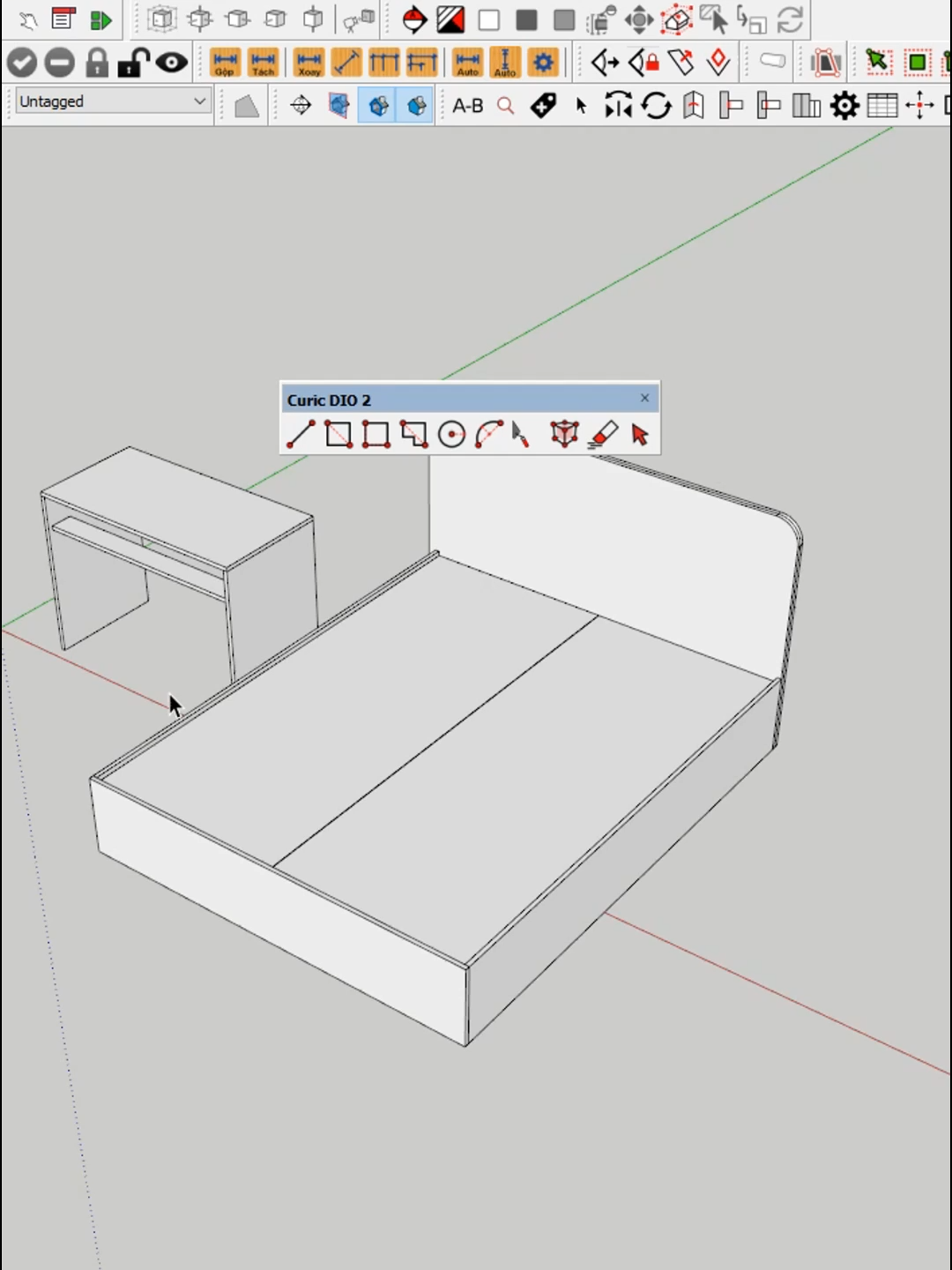 Vẽ mọi đối tượng trong Sketchup không cần vào bên trong. #sketchup #plugin  #Daynoithat #abfcnc