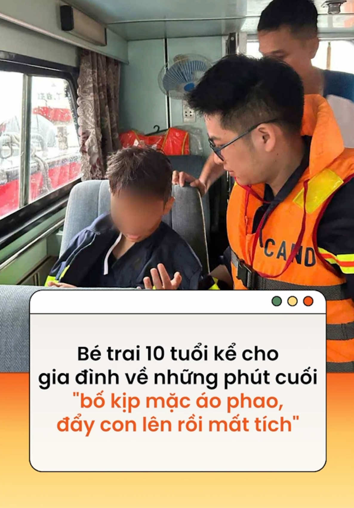 Giữa thảm kịch lật tàu ở Vịnh Hạ Long khiến nhiều người thương vong, bé trai 10 tuổi đã sống sót nhờ hành động của người cha trong khoảnh khắc sinh tử #news #amm #baoso3  Theo doisongphapluat.nguoiduatin.vn