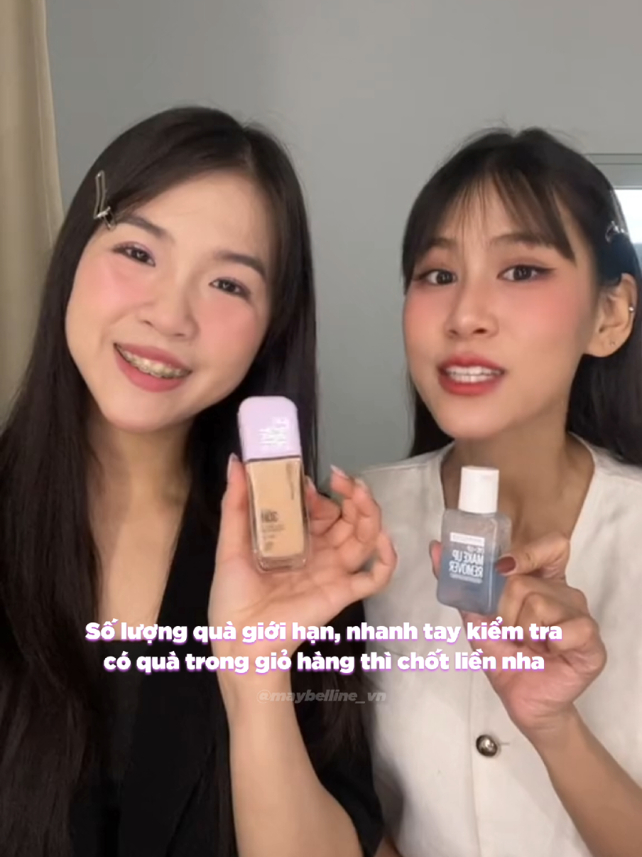 Deal sốc giới hạn, nhanh tay mua ngay kiểm tra có quà thì chốt liền liền nha 🥳 #maybelline #maybelline_vn #goclamdep #reviewlamdep #muataitiktokshop #thuvienmakeup #mnybaslive #kimtuyenbas #thanhtuyenbas #kemnen #kemnenbatsang #superstaylumimatte 