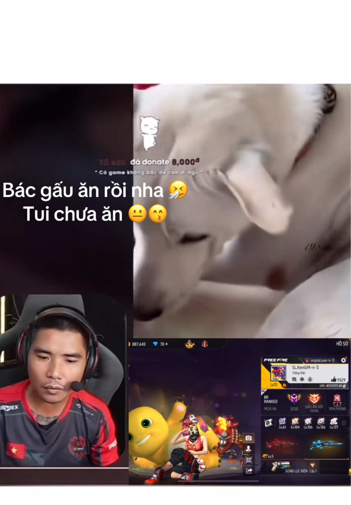 Cười muốn nội thương với ổng 😀 QĐ  SimpleLove tuyển 27 thành viên ko quan trọng ranh thấp ❤️😙😙#xuhuong #free_fire #xhtiktok #xh 