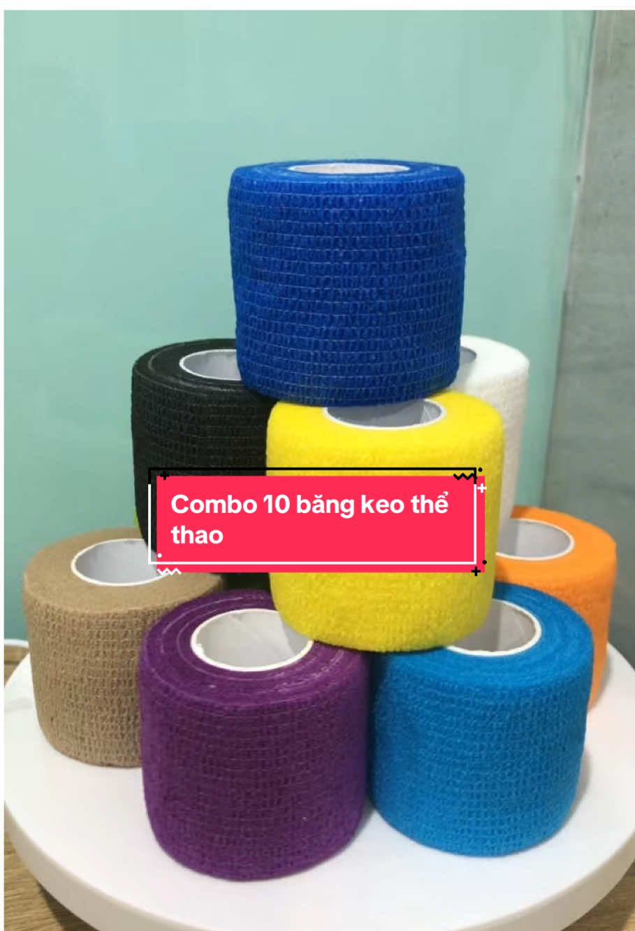 combo 10 cuộn bao keo quấn thể thao #thethao #bangkeo #cuon 