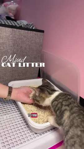 Super quick clumping mixed cat litter, toilet flushable pa . #catlitter #mixcatlitter #bentonitecatlitter #tofucatlitter #petnewlandcatlitter 