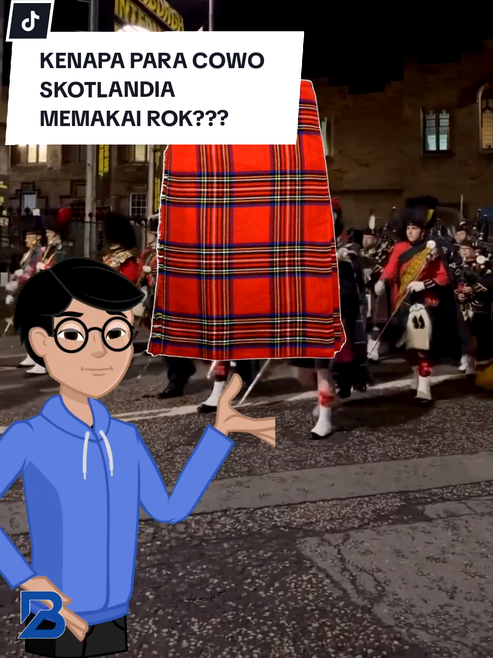 Membalas @alfaqirah181 jadi yang dipakai para cowo di skotlandia bukan rok melainkan kilt, ya mirip mirip sama rok:v  penjelasan :  Kilt adalah pakaian tradisional khas Skotlandia yang menyerupai rok, tapi khusus dipakai oleh pria. Biasanya terbuat dari kain wol dengan motif garis-garis atau kotak-kotak yang disebut tartan. Setiap tartan punya pola dan warna unik yang mewakili klan, marga, atau daerah asal pemakainya. Kilt biasanya dipakai pada acara resmi seperti pernikahan, festival budaya, dan upacara kenegaraan. Meski bentuknya mirip rok, kilt adalah simbol kebanggaan, keberanian, dan identitas bangsa Skotlandia. #kilt #Scotland #sejarah #budaya #tradisi #samasamabelajar #fyp #creatorsearchinsights #mlbb 