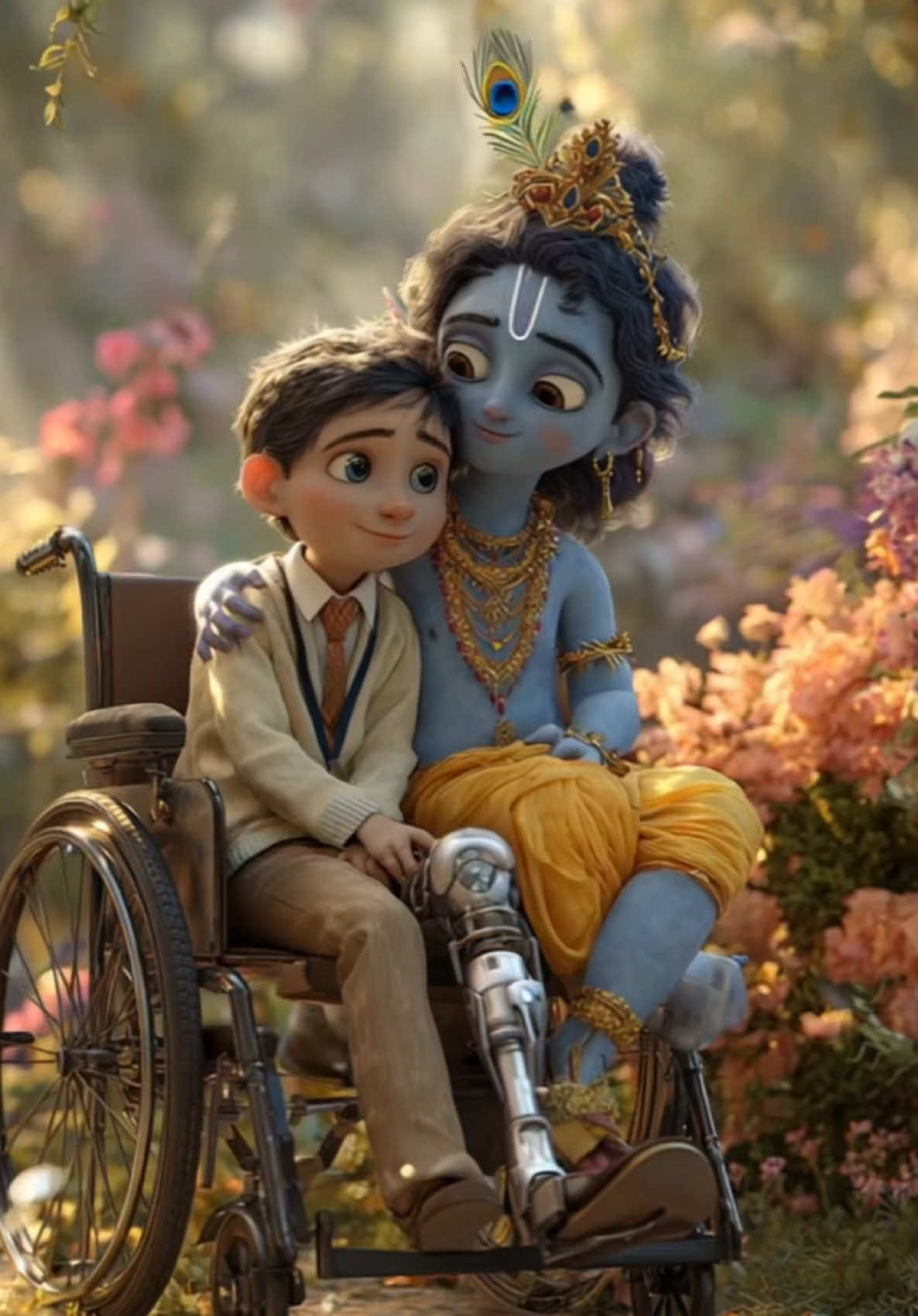 You’re not broken… you’re chosen 🫂 #krishna #radhakrishna #radheradhe #hindu #god #wisdom #broken #disability #trending #creatorsearchinsights #foryou #fyp 