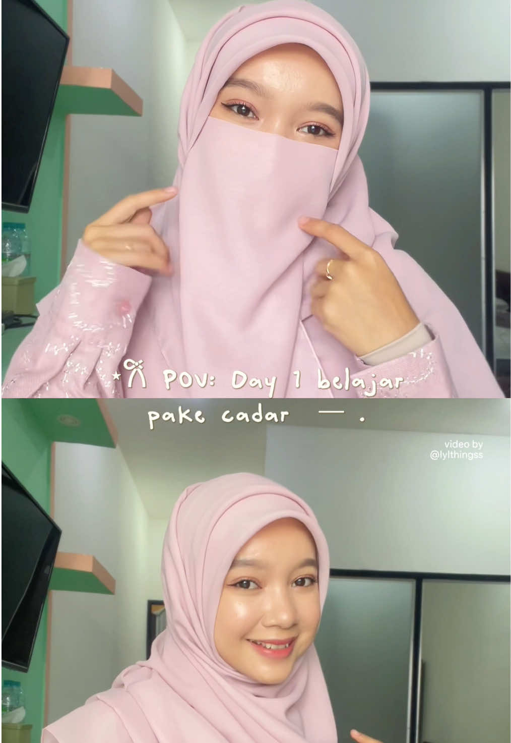 Hijab dan cadar by @fariva hijab #hijabsyari #hijabstyle 
