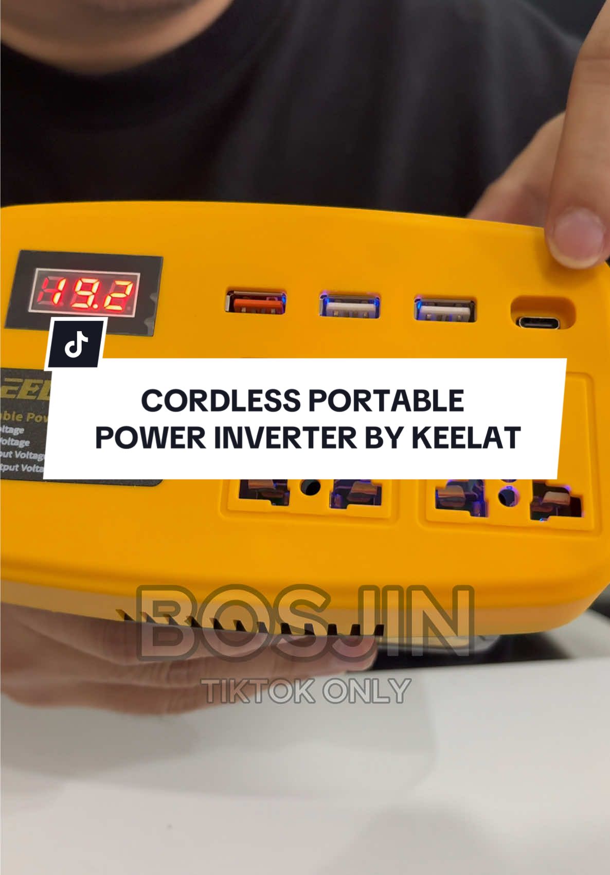 CORDLESS PORTABLE POWER INVERTER BY KEELAT 💯 AMAZING TO!  #powerbank #keelat #trending #fyp 