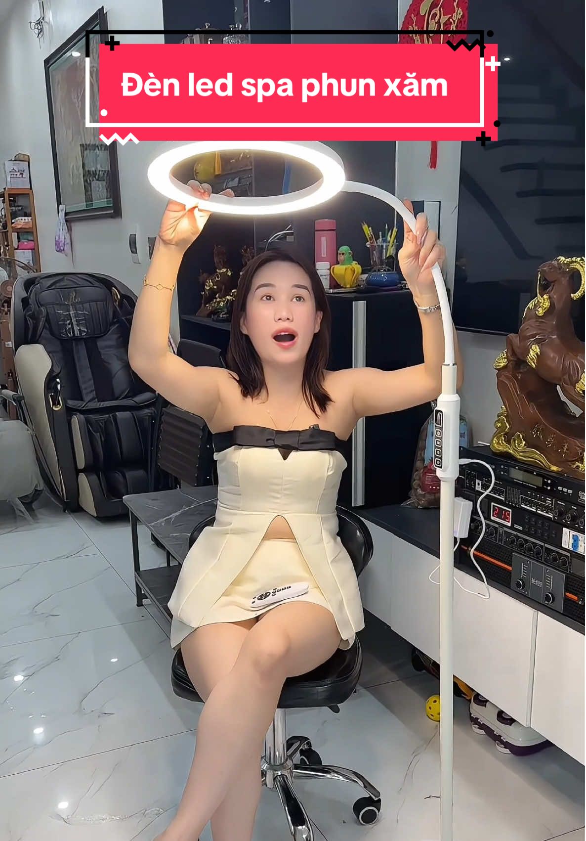 Đèn led spa phun xăm siêu sáng nhiều chế độ màu #xuhuong #hangmen96 #denledspa #denphunxam 