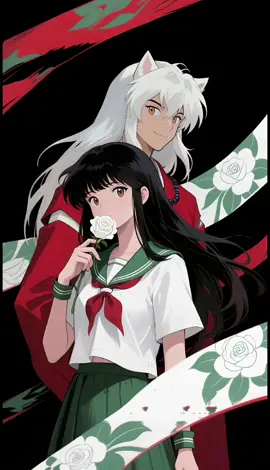 Inuyasha Kagome #aiart #anime #ai #animeedit #inuyasha #inuyashaxkagome #inuyashaedit #kagome #kikyo #wallpaper #fandom 