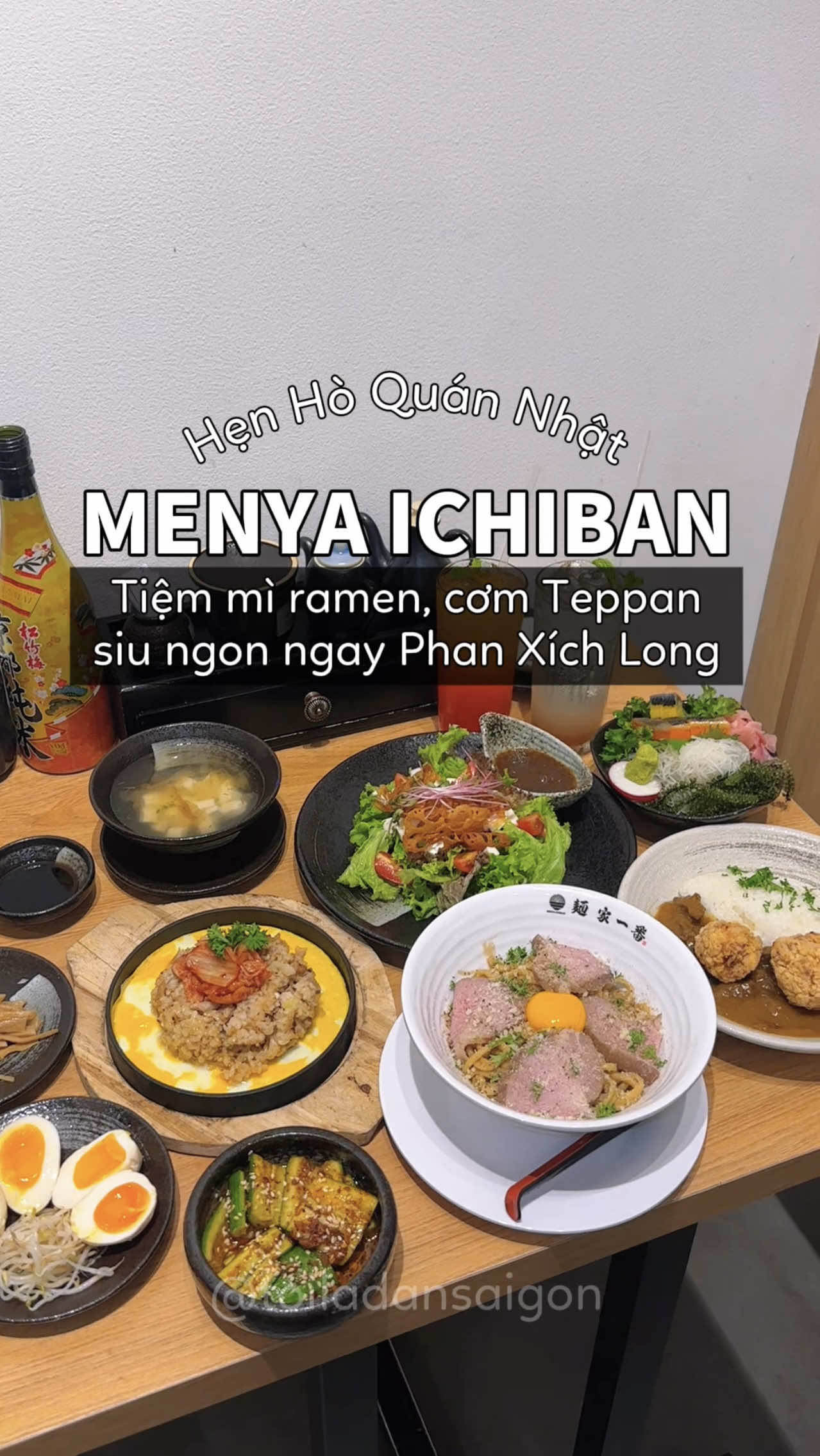 Hẹn hò tiệm mì ramen cơm Teppan siu ngon ngay Phan Xích Long 🥰 Menya Ichiban #foodreview #menyaichiban #tiemmiramen #hẹnhò #quánnhật #comteppan #mìramen #homnayangi #toiladansaigon #phunhuanangi 