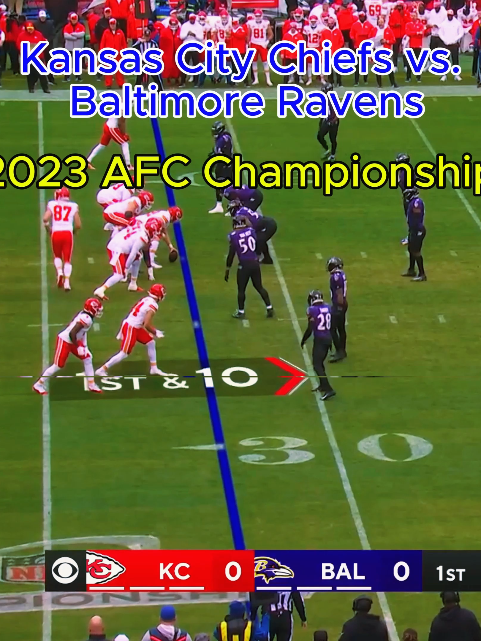 Kansas City Chiefs vs. Baltimore Ravens Game Highlights | 2023 AFC Championship  #chiefs #chiefskingdom #nfl #nfledits #viral #nflwife #tiktok #nflnews #nflfootball #nflplayers
