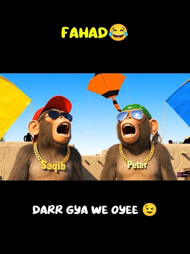 Fahad 😂 La Paicha 🪁 Darr Gaya 😂 #funny #veo3 #Vlog #fyp #tiktokviral 