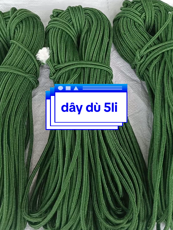 Trả lời @t.lm331 dạ dây dù 5li đây a nhé, dây dù xanh #daydu #daydutronxanh #dayduxanh #xuhuong 