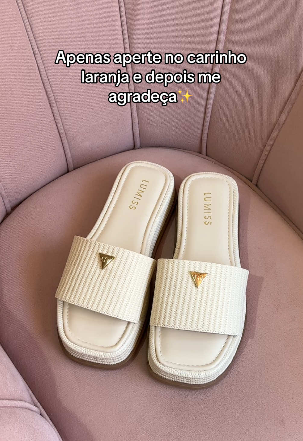 simplesmente perfeito amigas🤩✨ pra comprar é só clicar no carrinho laranja e comprar aqui mesmo pelo tiktok shop #tiktokshopchegou #tamanco #lumiss #praia #verao #moda #fashion 