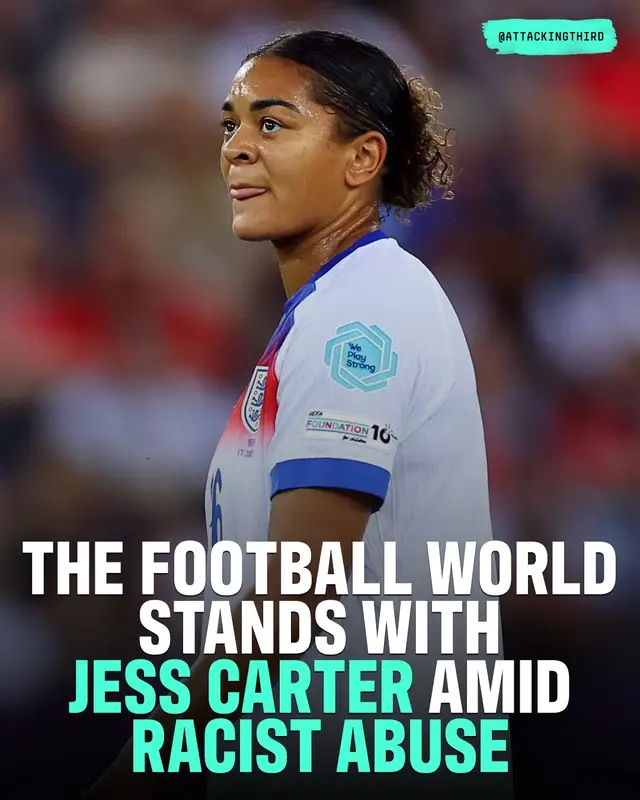 There is no excuse for the racist abuse being hurled at England international Jess Carter, who issued a statement detailing the recent harassment that has led to her taking a break from social media. Beyond condemning racism, action must be taken to protect our footballers of color. 