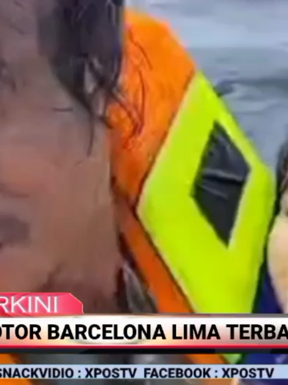 KM Barcelona V Terbakar di Perairan Talise Penumpang Panik dan Lompat ke Laut #infoterkini #kapalterbakar #kecelakaanlaut #news #kmbarcelona #air #api 