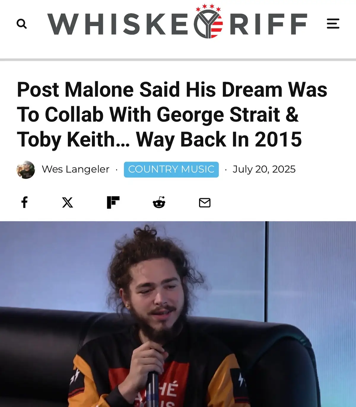 Post Malone’s country career was a LONG time in the making. // More at whiskeyriff.com #whiskeyriff #postmalone #countrymusic 