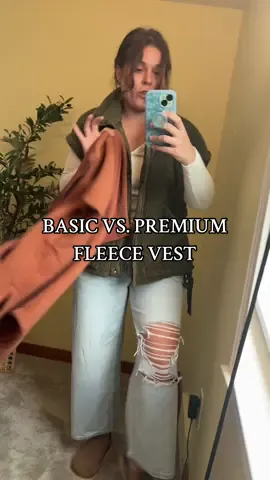 Replying to @jenna keller this is the color rust basic version! I also have the army green premium version to show you a comparison 😊 #fleecevest #vestoutfit #vestoutfitideas #fallstyle #falloutfitinspo #fallfashiontrends #casualstyle #readyforfall #tiktokshopmusthaves 