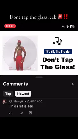 #fyp #tylerthecreator #newalbumcomingsoon #donttapontheglass #leak 
