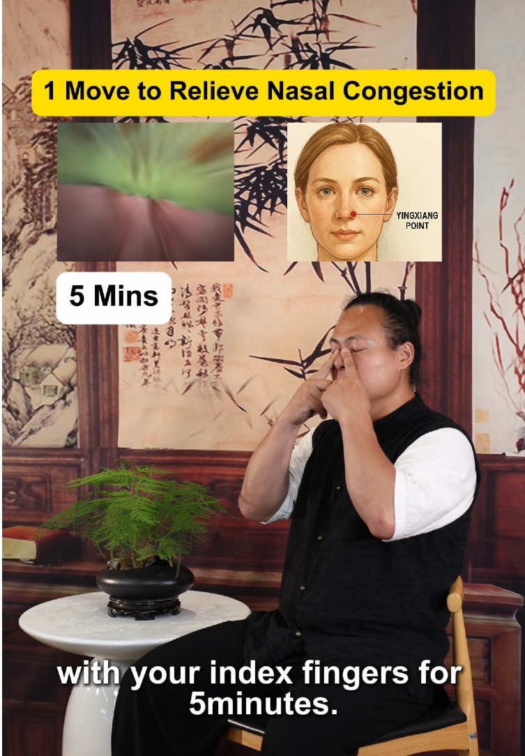 One Move to Relieve Nasal Congestion #nasal #congestion #detox #wellness #health #tcm #trythis 