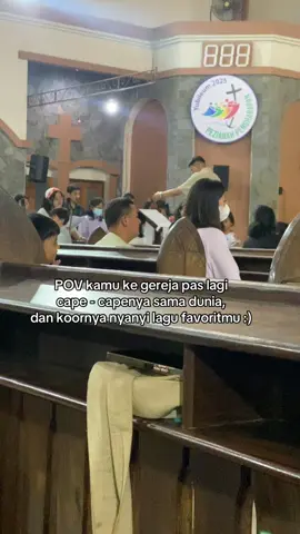 ada yang tau dimana? and koornya siapa?  kalian bikin anget kota yang udaranya dingin ini #choir #gerejakatolik 