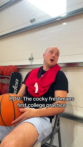 All freshman get that reality check real quick 😅🤦🏻‍♂️ #basketball 