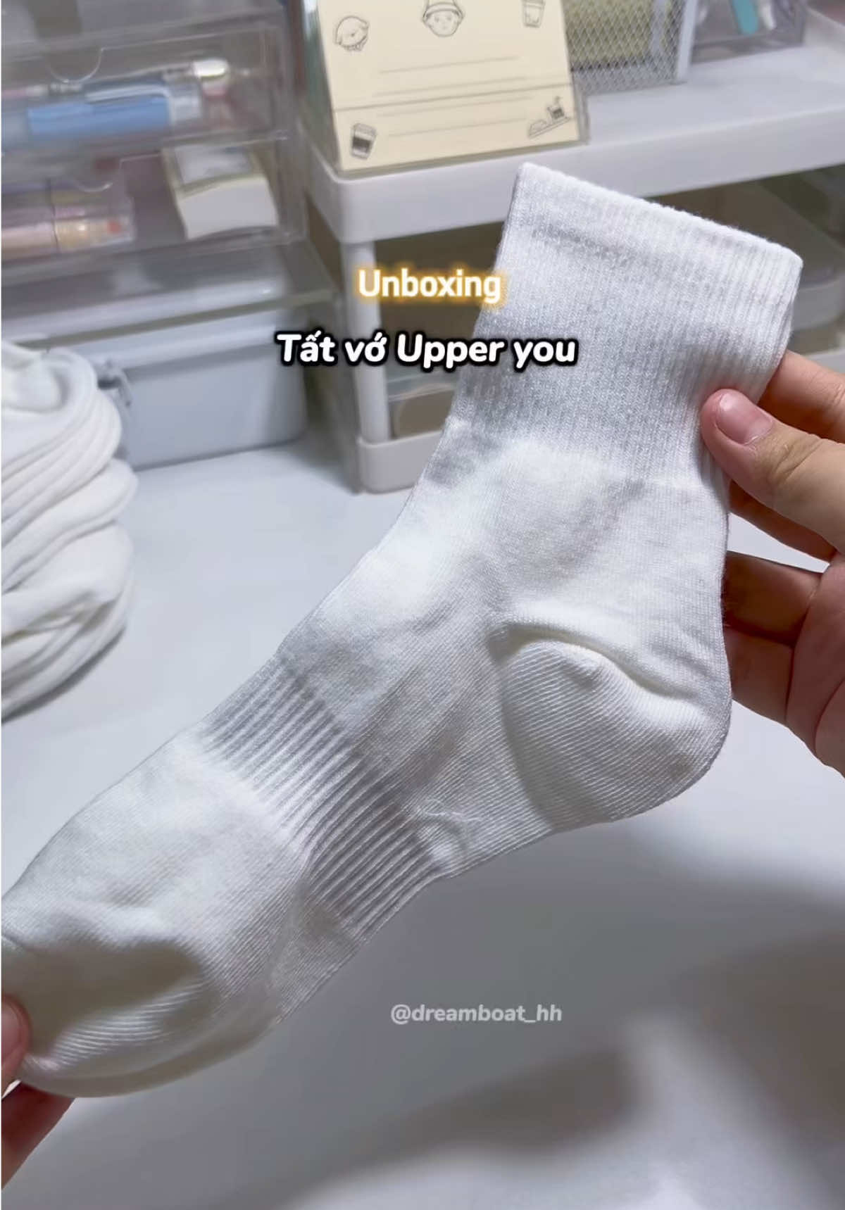 Tất nhà Upper you mãi mê nè mn. #unboxing #tatvo #tatvonamnu #tatupperyou #upperyou #xuhuong #thinhhanh 