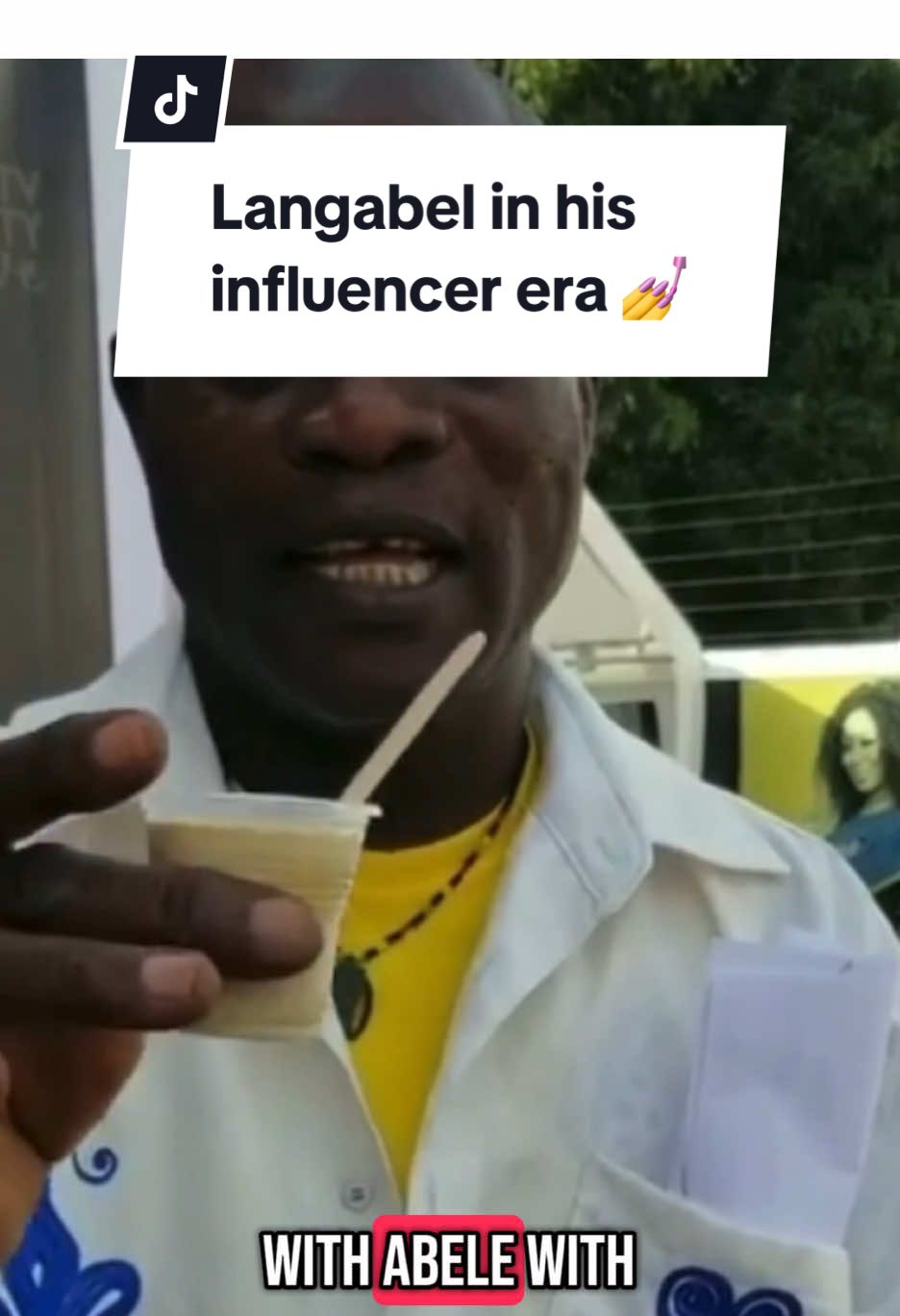 Langabel in his influencer era 💅 cc:Abele Avenue Ice Cream 🍨 #langabel #josephlangabel #uncle #ghana #ghanatiktok🇬🇭 #ghanafuodotcom #ghanatiktokers #africa #icecream #abeleavenue #lol #fyp #foryou #afrobeats #funny #accra #jollofrice 