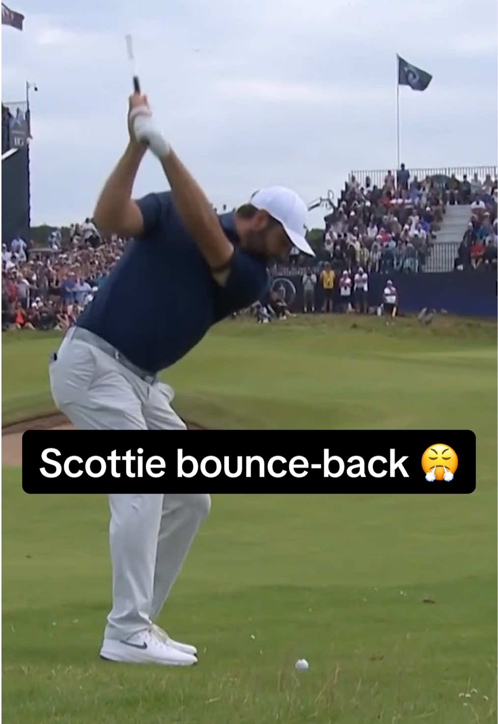 Scottie Scheffler followed up his first double bogey of the Open Championship with a birdie. 👏 📺 NBC & Peacock | The Open Championship  #golf #scottie #scheffler #scottiescheffler #theopen #golfswing 