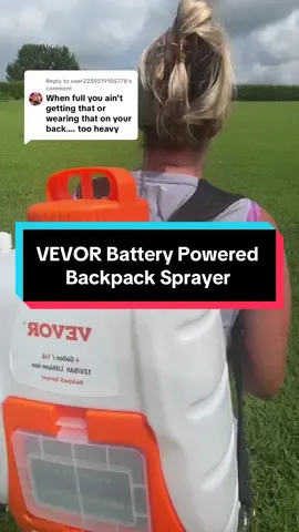Replying to @user2259519105778 VEVOR Battery Powered Backpack Sprayer #batterypoweredsprayer #sprayer #backpacksprayer #vevortools #vevor #vevorttshop #yardwork #landscaper 