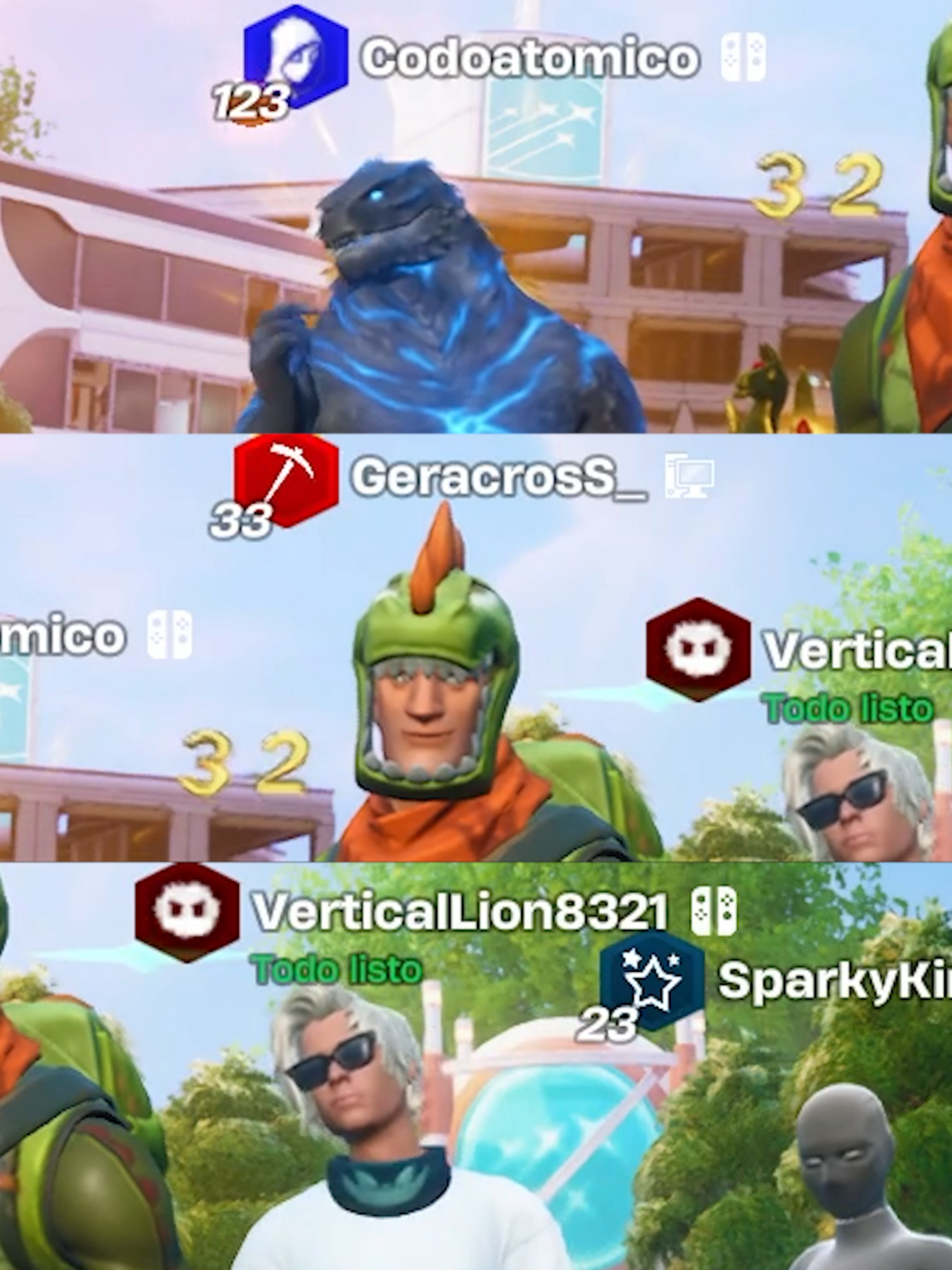 TODOS ERAN BUENOS! #geracross #paratii #fyp #fortnite