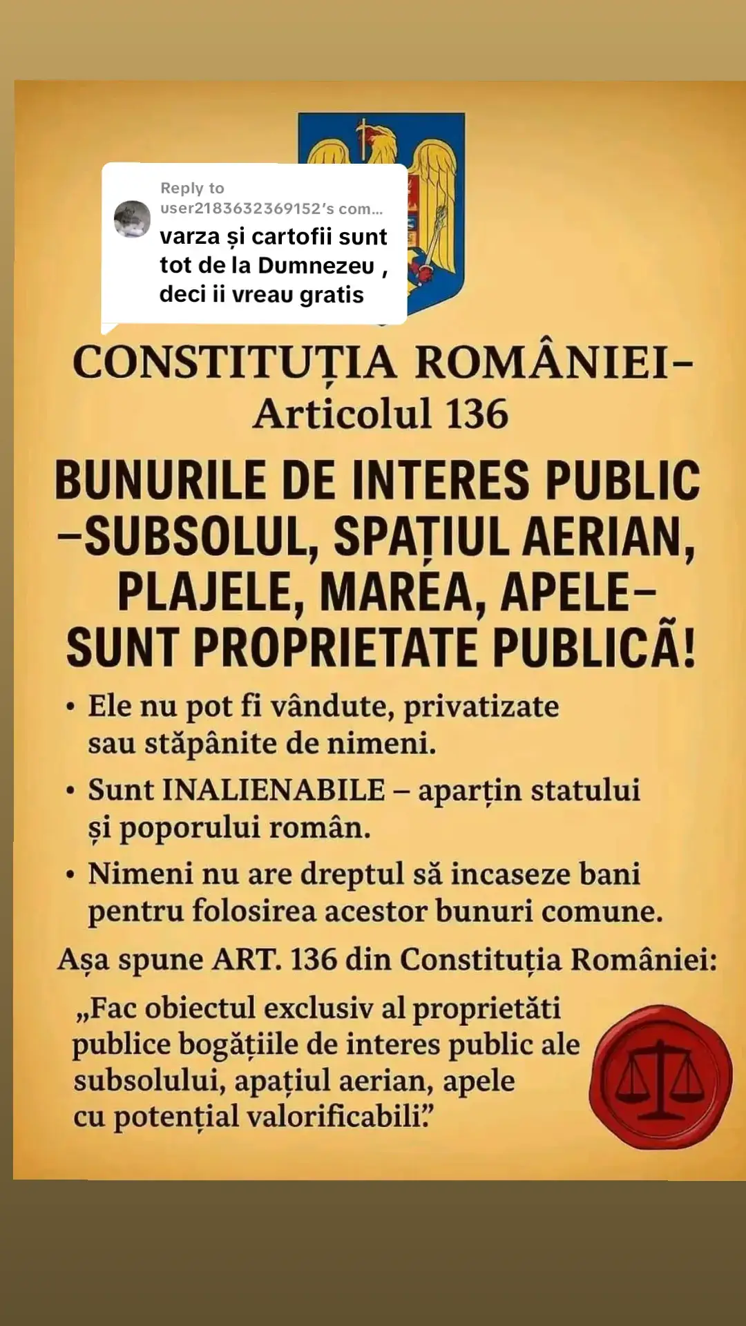Replying to @user2183632369152 Mergi și cultivă tu în grădină la Cotroceni ! Pun pariu că știu cu cine ai votat, coane ! 🤑